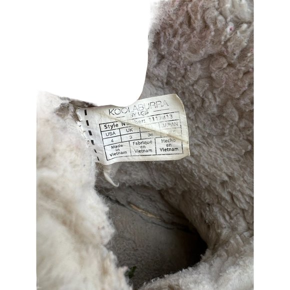 Kookaburra UGG Girls Aribel Roll Down boots Well Worn Size 4 - Picture 5 of 6